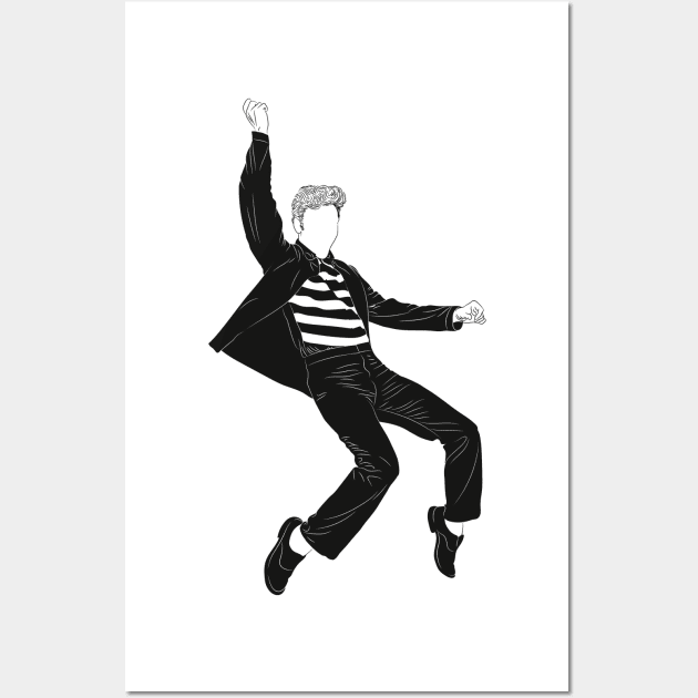 Elvis Black and White Wall Art by Vector-Market